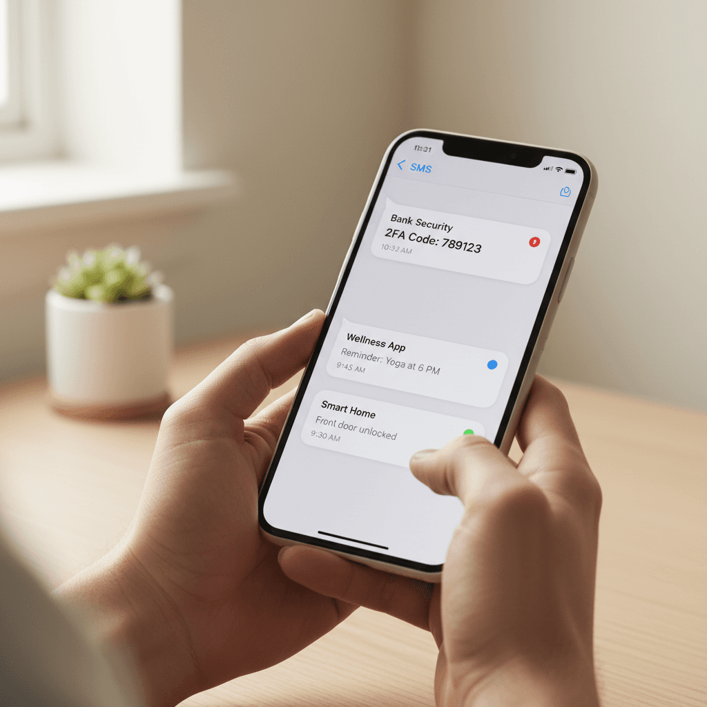 Real-time update notification on mobile device